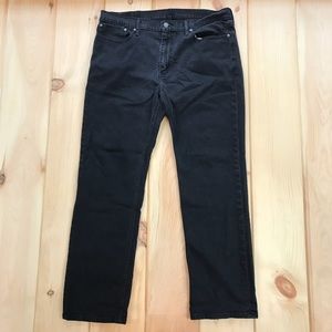 Levi’s 514 Straight Black Jeans Size 38x32